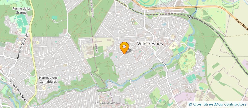 localisation de l'entreprise MADAME CORALIE BOURRAT  VILLECRESNES