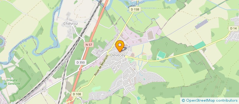 localisation de l'entreprise MADAME CORALIE BRANCHER  DEVECEY