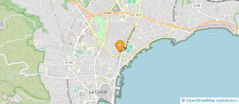 localisation de l'entreprise MADAME CORALIE BROTONS  LA CIOTAT