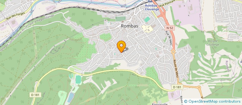 localisation de l'entreprise MADAME CORALIE BRUN  ROMBAS