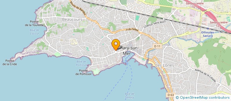localisation de l'entreprise MADAME CORALIE BRUZZI à SANARY-SUR-MER