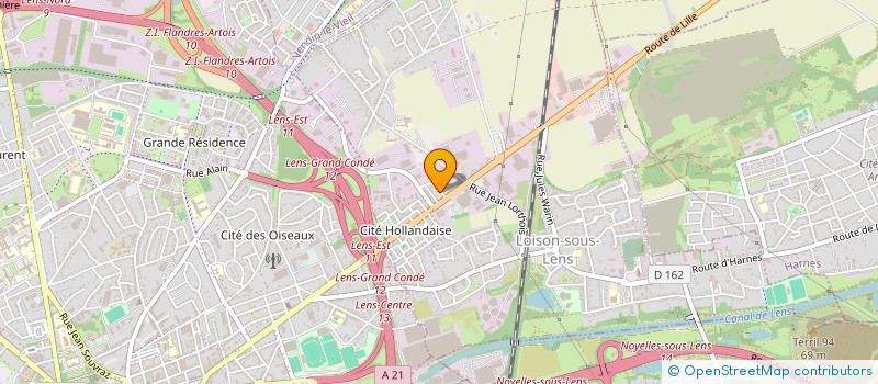 localisation de l'entreprise MADAME CORALIE BUIRETTE  LOISON-SOUS-LENS