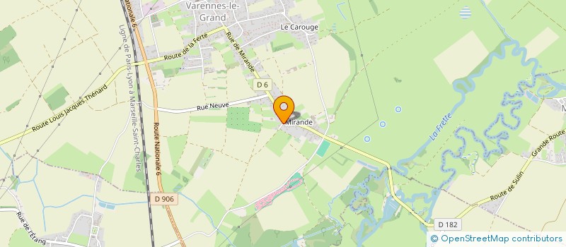 localisation de l'entreprise MADAME CORALIE BUISSON  VARENNES-LE-GRAND