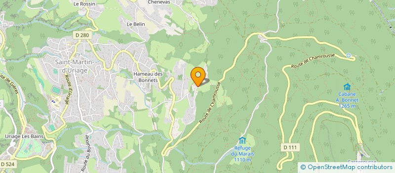 localisation de l'entreprise MADAME CORALIE BURGER  SAINT-MARTIN-D'URIAGE