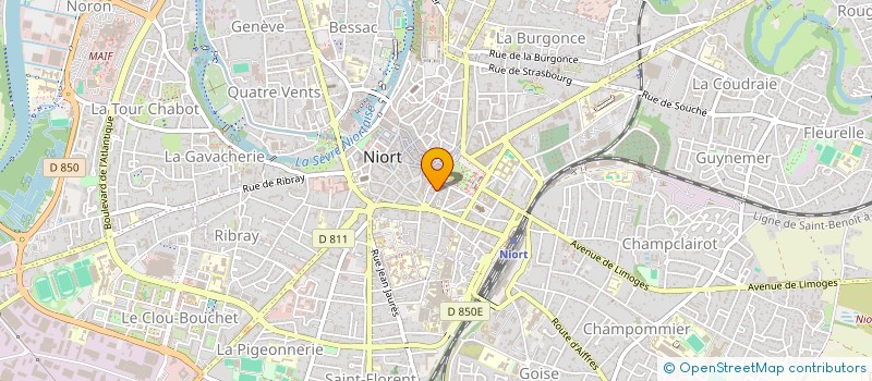 localisation de l'entreprise MADAME CORALIE BUTON à NIORT