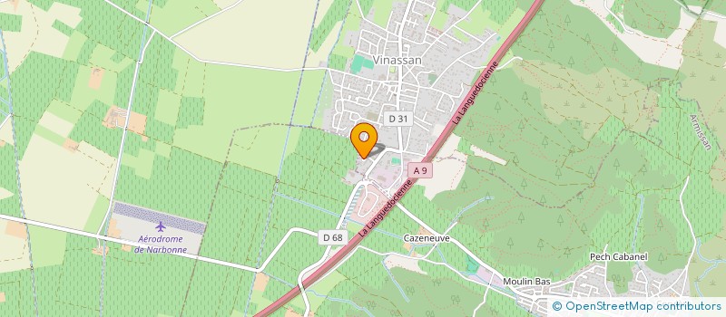 localisation de l'entreprise MADAME CORALIE CALIX  VINASSAN