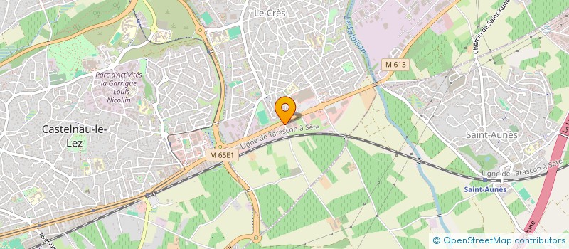 localisation de l'entreprise MADAME CORALIE CANETTA  LE CRES