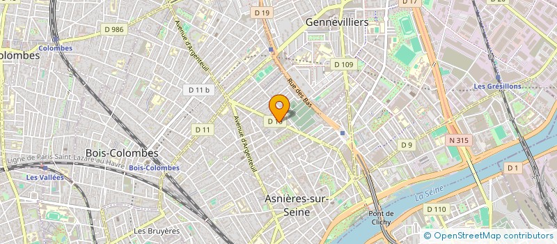 localisation de l'entreprise MADAME CORALIE CARBAJAL SANCHEZ à ASNIERES-SUR-SEINE