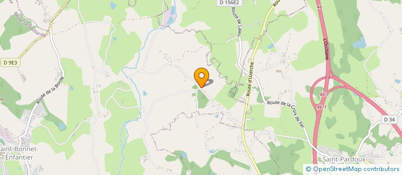 localisation de l'entreprise MADAME CORALIE CARBONNIERE  SAINT-BONNET-L'ENFANTIER