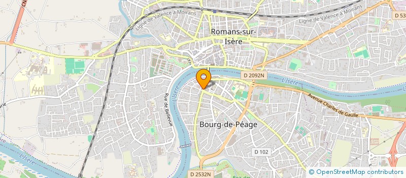 localisation de l'entreprise MADAME CORALIE CARDOSO  BOURG-DE-PEAGE