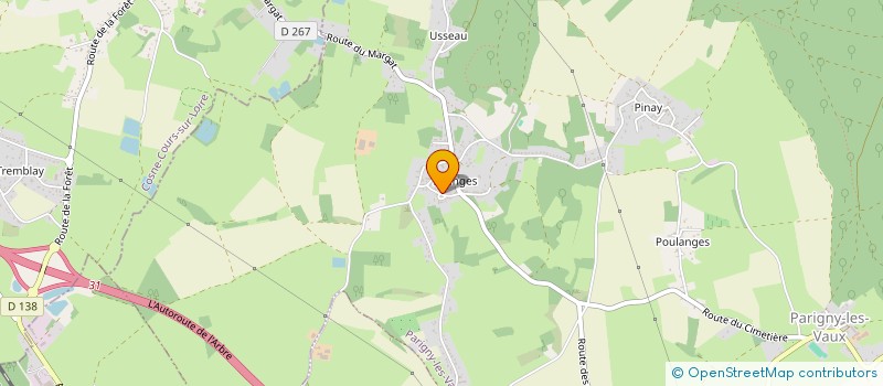 localisation de l'entreprise MADAME CORALIE CASSIOT à PARIGNY-LES-VAUX