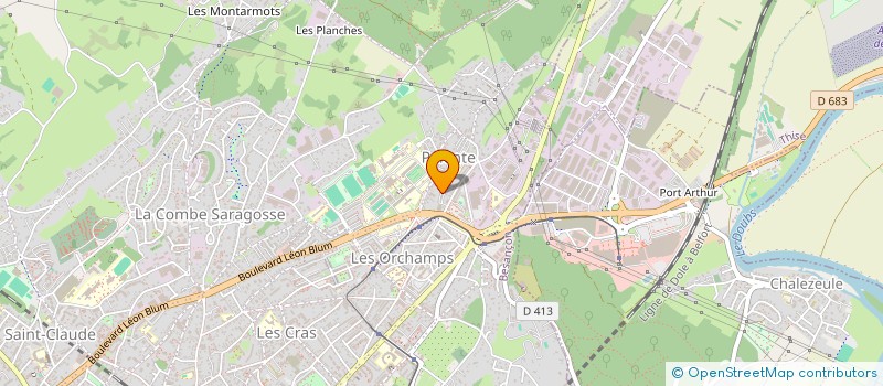 localisation de l'entreprise MADAME CORALIE CASSIS  BESANCON