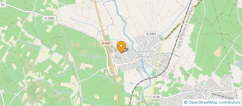 localisation de l'entreprise MADAME CORALIE CASTAGNE à LIEURAN-LES-BEZIERS
