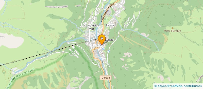 localisation de l'entreprise MADAME CORALIE CASTENHOLZ  CAUTERETS