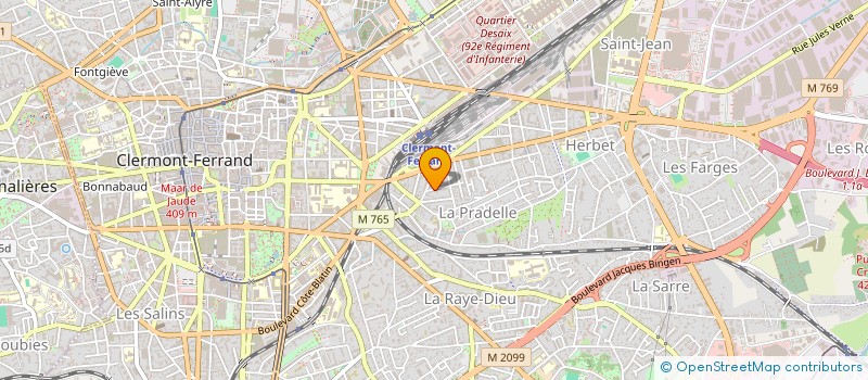 localisation de l'entreprise MADAME CORALIE CATTA  CLERMONT-FERRAND