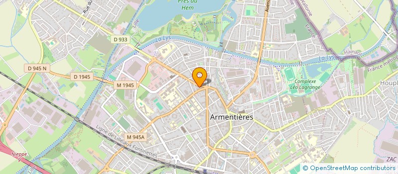 localisation de l'entreprise MADAME CORALIE CATTELAIN  ARMENTIERES