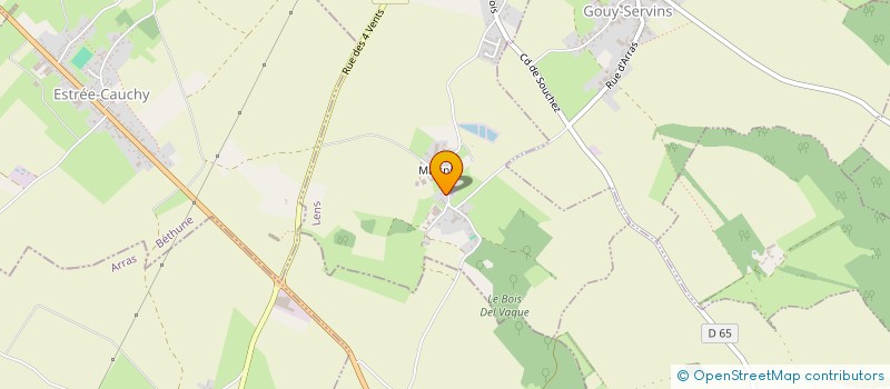 localisation de l'entreprise MADAME CORALIE CEUGNIEZ  SERVINS