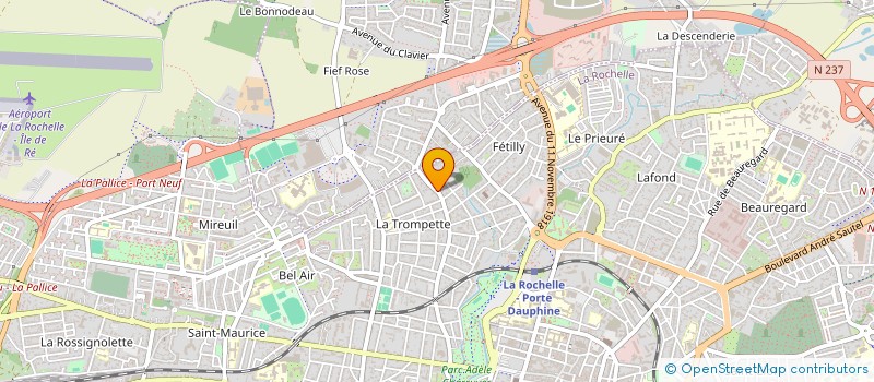 localisation de l'entreprise MADAME CORALIE CHALLOY  LA ROCHELLE