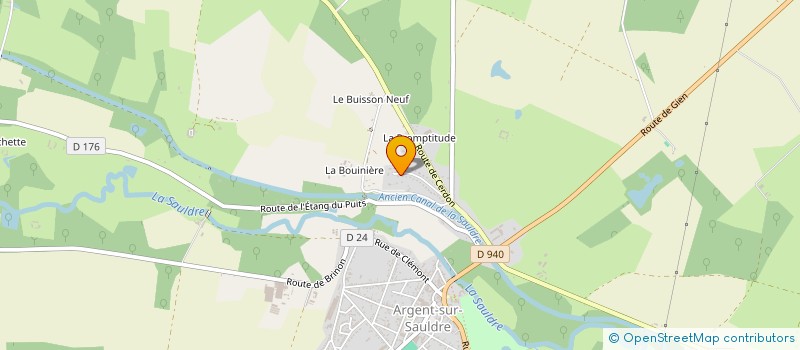 localisation de l'entreprise MADAME CORALIE CHARETTE  ARGENT-SUR-SAULDRE