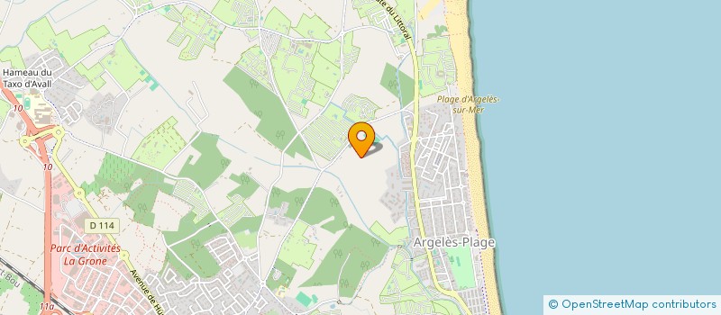 localisation de l'entreprise MADAME CORALIE CHARIAULT  ARGELES-SUR-MER