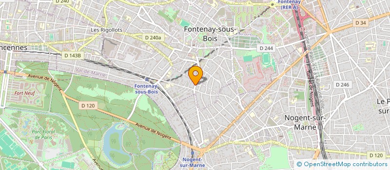 localisation de l'entreprise MADAME CORALIE CHARLES à FONTENAY-SOUS-BOIS