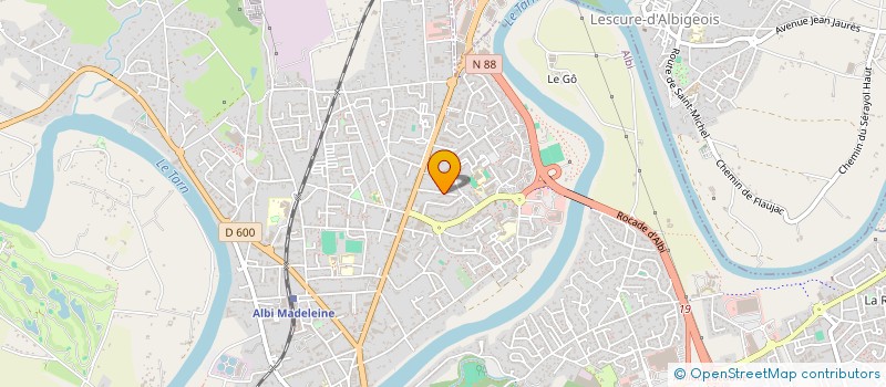 localisation de l'entreprise MADAME CORALIE CHARRIER à ALBI