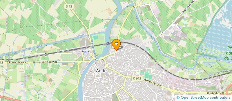 localisation de l'entreprise MADAME CORALIE CHARVET  AGDE