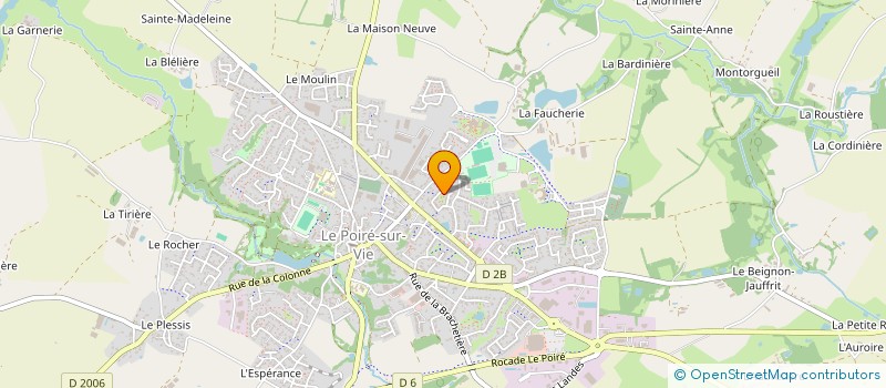 localisation de l'entreprise MADAME CORALIE CHAUMET à LE POIRE-SUR-VIE