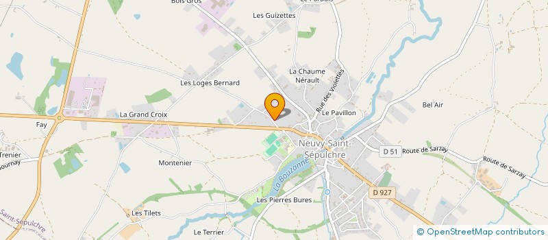 localisation de l'entreprise MADAME CORALIE CHAUVET à NEUVY-SAINT-SEPULCHRE