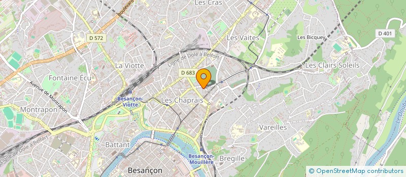 localisation de l'entreprise MADAME CORALIE CHOISELAT à BESANCON