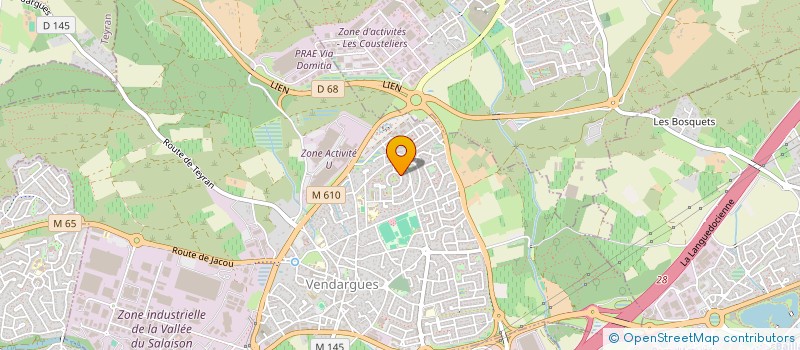 localisation de l'entreprise MADAME CORALIE CLAVE à VENDARGUES