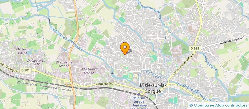 localisation de l'entreprise MADAME CORALIE CLEMENTE  LE THOR