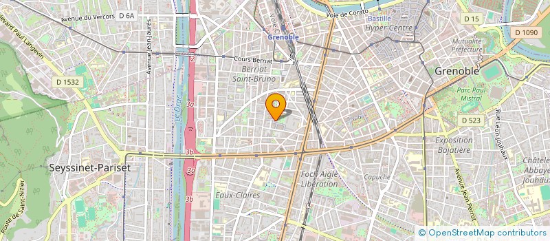 localisation de l'entreprise MADAME CORALIE CLOT à GRENOBLE