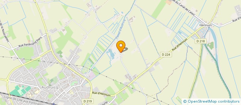 localisation de l'entreprise MADAME CORALIE CONDETTE  AUDRUICQ