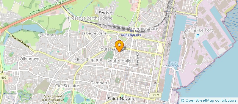 localisation de l'entreprise MADAME CORALIE CONROZIER à SAINT-NAZAIRE