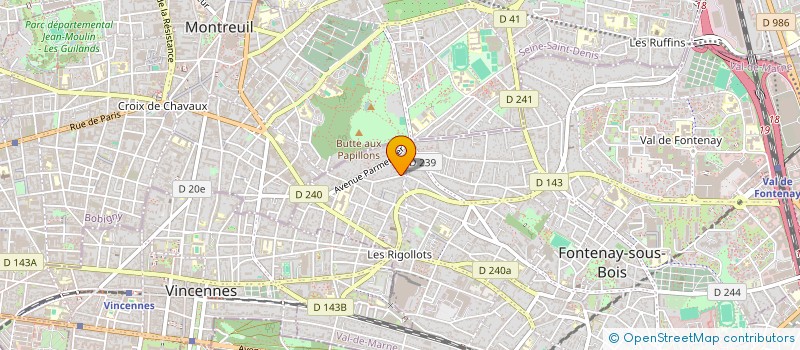 localisation de l'entreprise MADAME CORALIE COPIN  FONTENAY-SOUS-BOIS