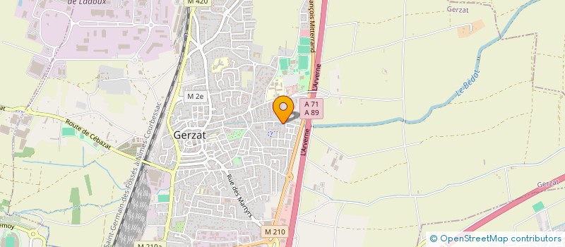 localisation de l'entreprise MADAME CORALIE COUSSE  GERZAT