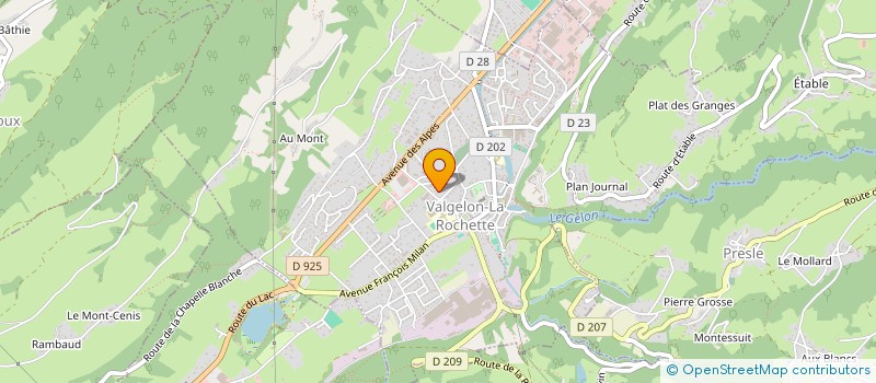 localisation de l'entreprise MADAME CORALIE COUTEAU  VALGELON-LA ROCHETTE