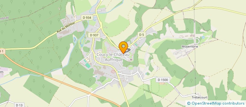 localisation de l'entreprise MADAME CORALIE COUZEREAU  COUCY-LE-CHATEAU-AUFFRIQUE