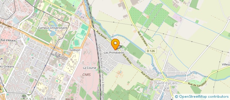 localisation de l'entreprise MADAME CORALIE CRETENET à SAINT-CYR-EN-VAL