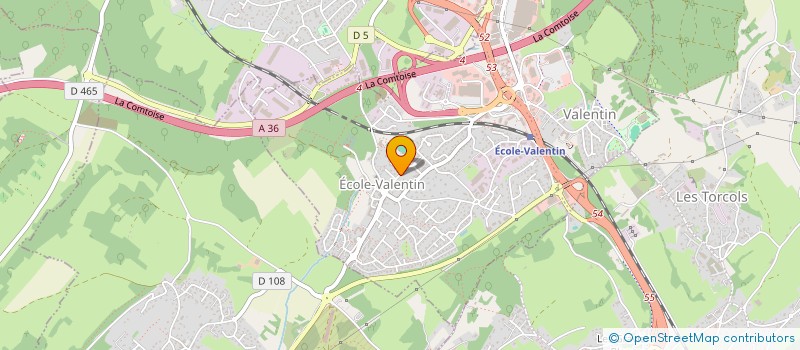 localisation de l'entreprise MADAME CORALIE CUSSIGH  ECOLE-VALENTIN