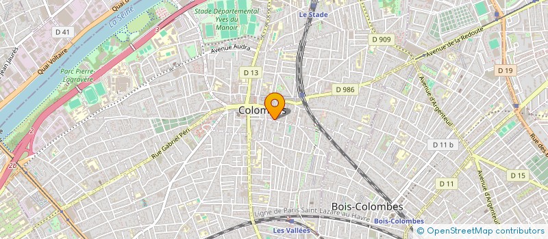 localisation de l'entreprise MADAME CORALIE DAVID à COLOMBES