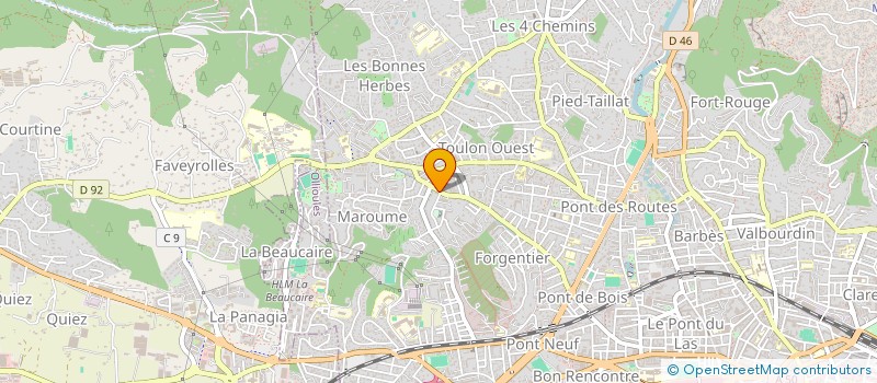 localisation de l'entreprise MADAME CORALIE DE LUCA à TOULON