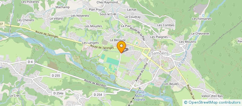 localisation de l'entreprise MADAME CORALIE DEFFAUGT  CLUSES