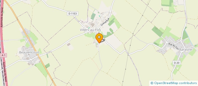 localisation de l'entreprise MADAME CORALIE DEGAND  VILLERS-AU-FLOS