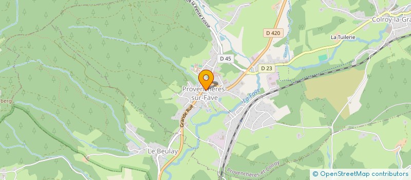 localisation de l'entreprise MADAME CORALIE DENIS  PROVENCHERES-ET-COLROY