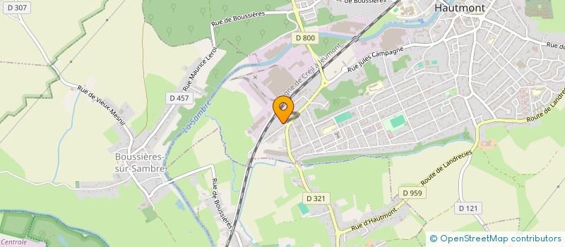 localisation de l'entreprise MADAME CORALIE DEPOUILLY  HAUTMONT