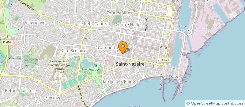localisation de l'entreprise MADAME CORALIE DERACHE  SAINT-NAZAIRE