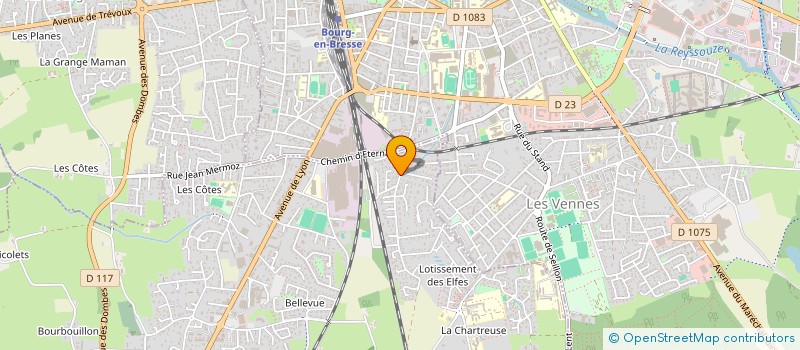 localisation de l'entreprise MADAME CORALIE DERAT  BOURG-EN-BRESSE