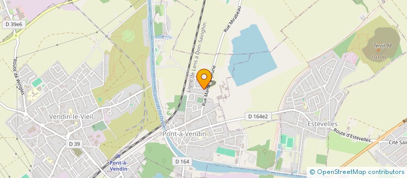 localisation de l'entreprise MADAME CORALIE DEREMARQUE  PONT-A-VENDIN